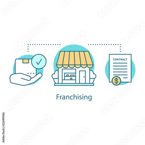Franchising concept icon