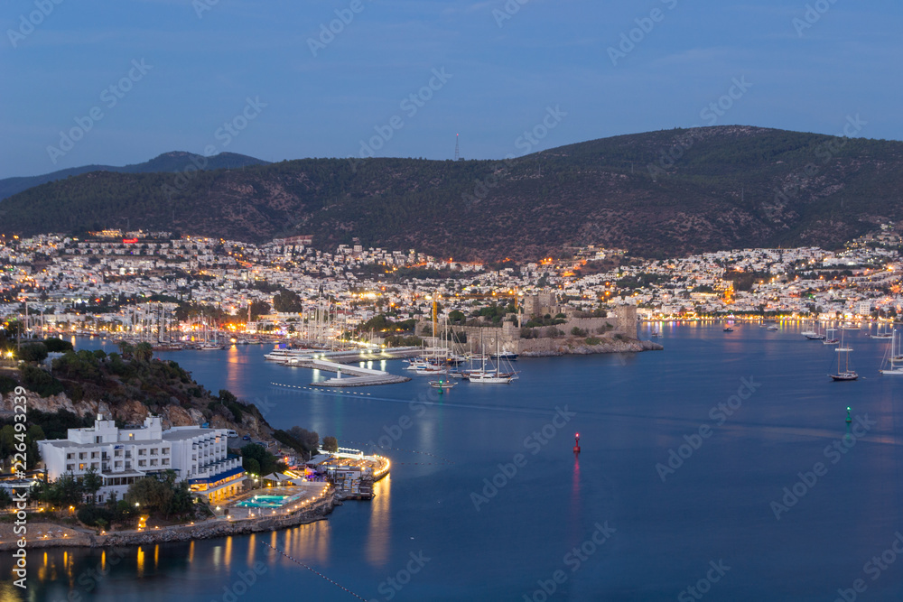 Beautiful Bodrum after sunset