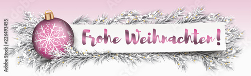 Frohe Weihnachten Banner