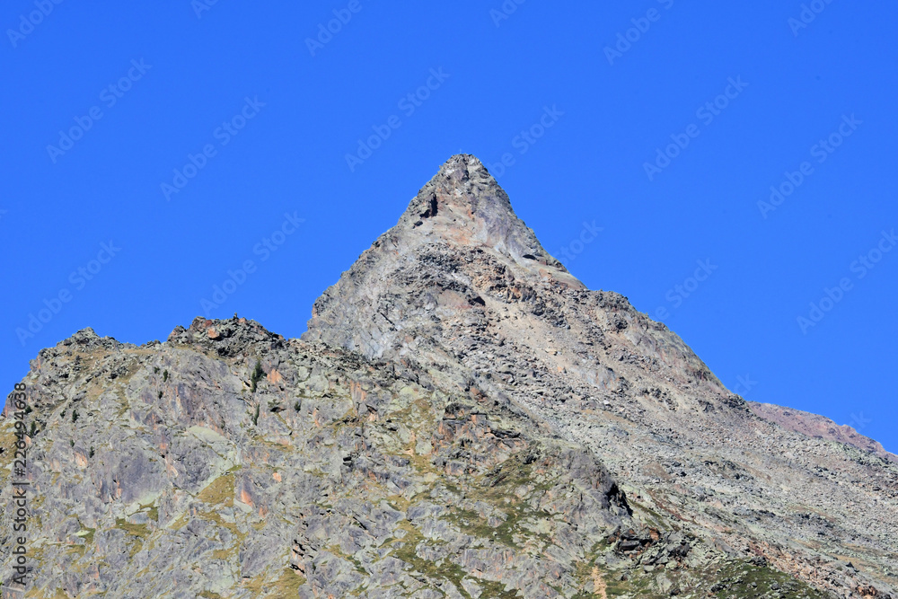 summit rock panorama landscape of the mountains in south tyrol italy europe