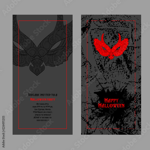 Halloween design template. Place for your text.