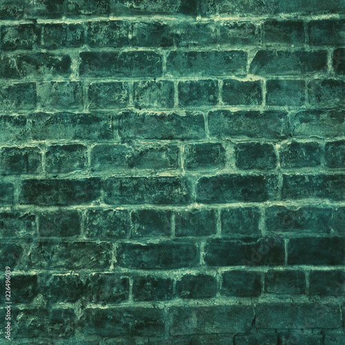 blue brick wall background texture
