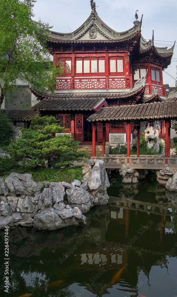 Teehaus im Yu Garden in Shanghai; China