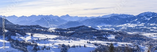 kalter Wintertag im winterlichen Oberallgäu