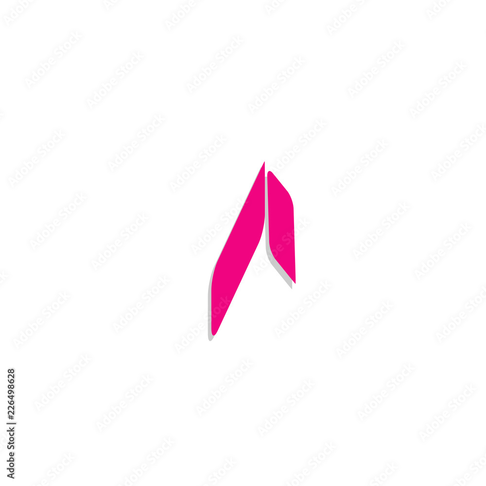 Abstract Letter A icon,sign,symbol.simple cute and creative modern flat design vector Abstract Letter A icon,sign,symbol.simple cute and creative modern flat design vector
