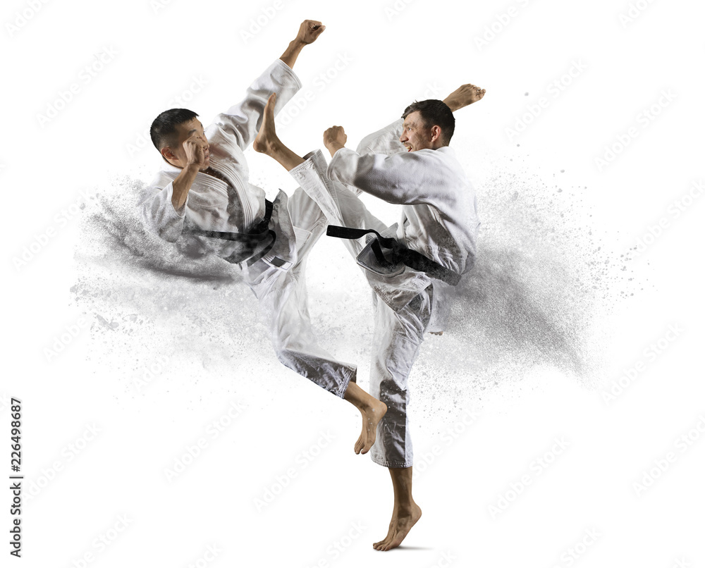 Wall murals Martial arts masters, karate practice 