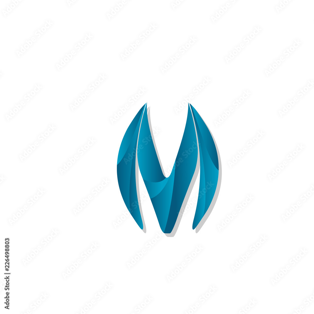 m icon sign symbol illustration vector