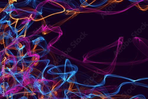 Abstract multicolor wave motion lines background. Futuristic colorful art texture for imagination, creativity and design. For print, web, banners, media, illustrations. 