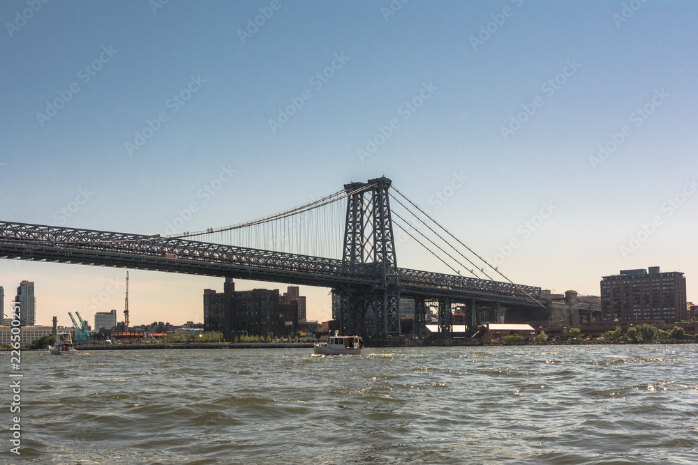 Williamsburg Bridge over the East River, Manhattan, NYC Williamsburg Bridge over the East River, Manhattan, NYC
