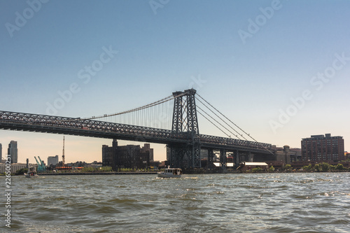 Williamsburg Bridge over the East River, Manhattan, NYC