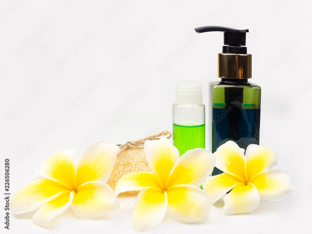 Beauty and fashion with spa on white background. Beauty and fashion with spa on white background.