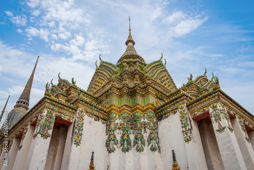 Details of pagoda at Wat Phra temple  Bangkok