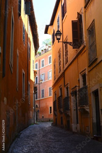 The old street in Rome.