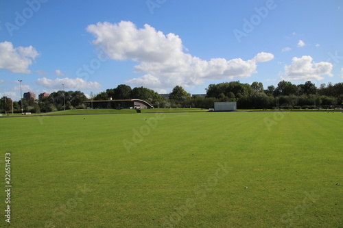 Cricket field at Sparta club in the Schollenbos forest in Capelle aan den IJssel .
