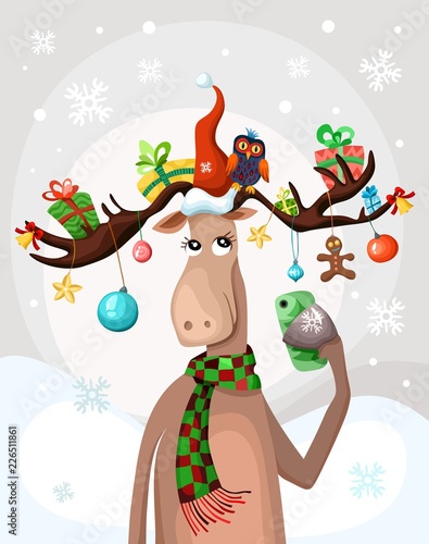 christmas elk