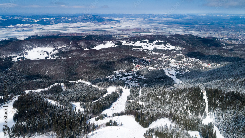 Aerial View of Poiana Brasov - Romania