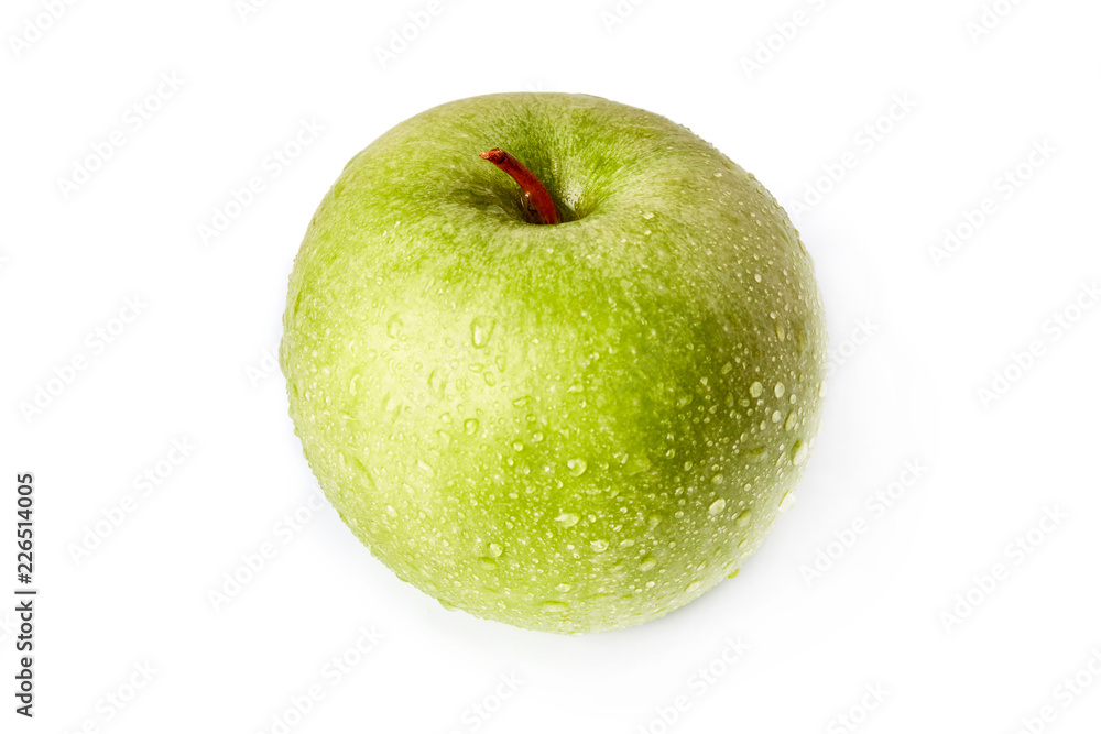 Granny smith green apple isolated on white background Granny smith green apple isolated on white background