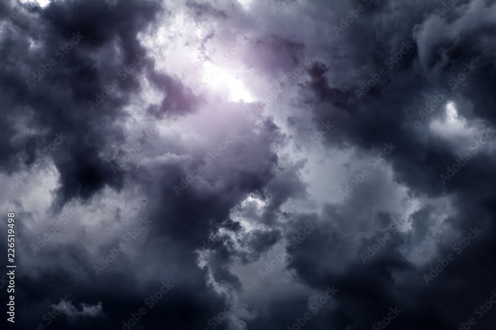 Blurred Night Sky with a Light Blurred Night Sky with a Light