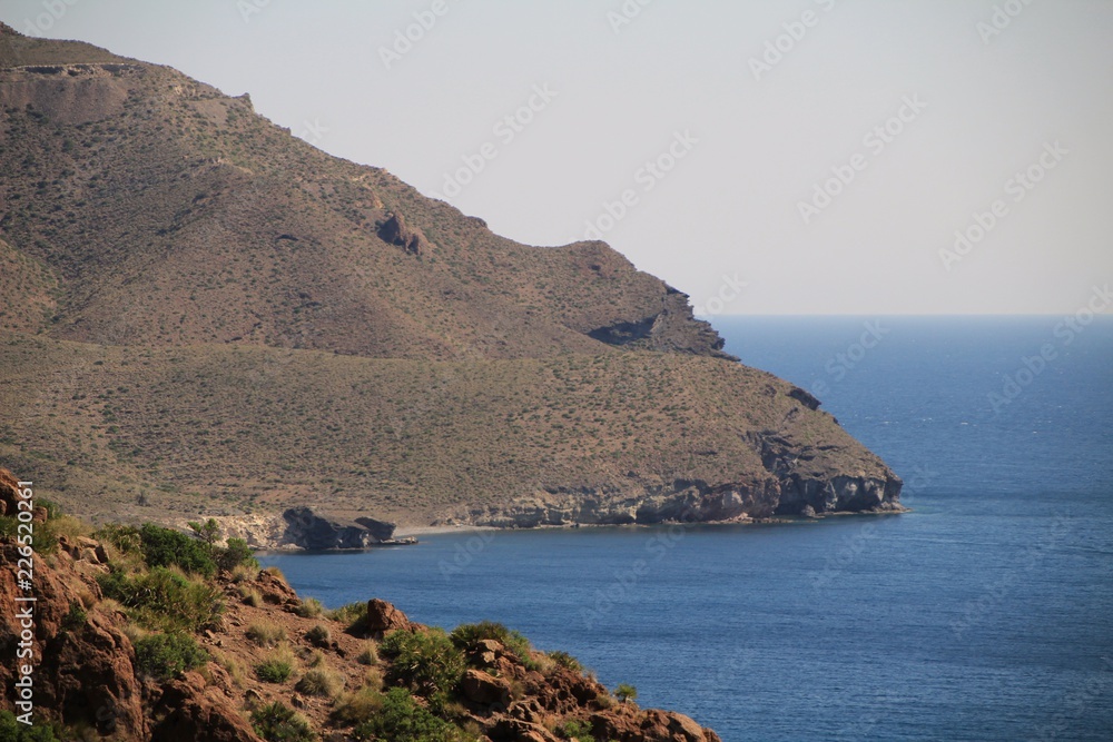Cliffs and beaches in Cabo de Gata nature reserve, Almeria