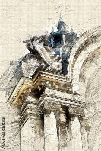 Petit Palais detail of the ...