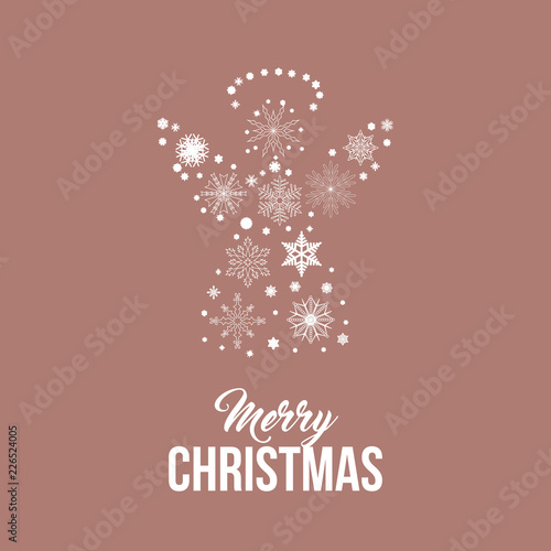 Engel Weihnachtskarte - Merry Christmas