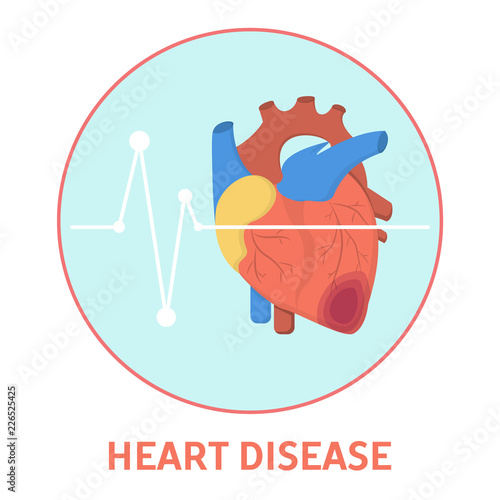 Heart disease. Problems with health and blood pressure.