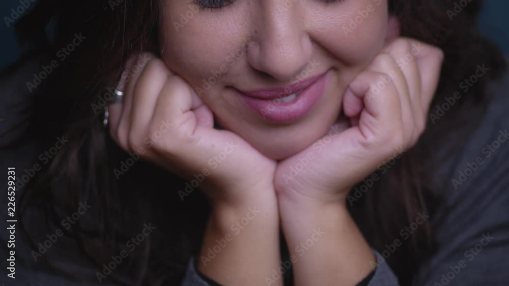 serenity, sweetness, beauty.Smiling happy young woman looking at camera serenity, sweetness, beauty.Smiling happy young woman looking at camera