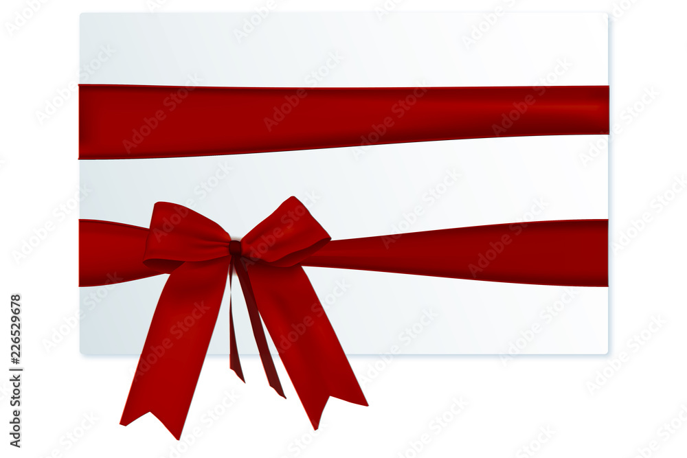 Geschenk mit roter Schleife Geschenk mit roter Schleife