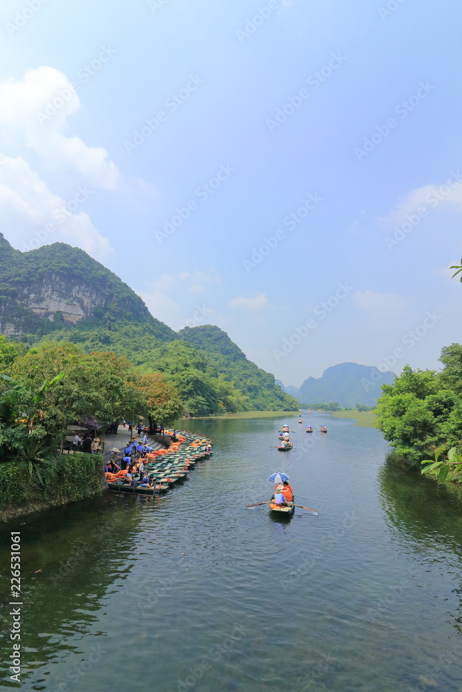 Trang An in Ninh Binh,Vietnam.world heritage site