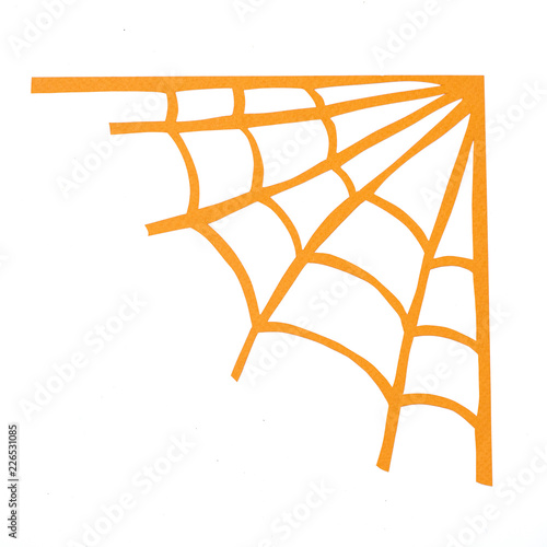Halloween paper cut isolate...