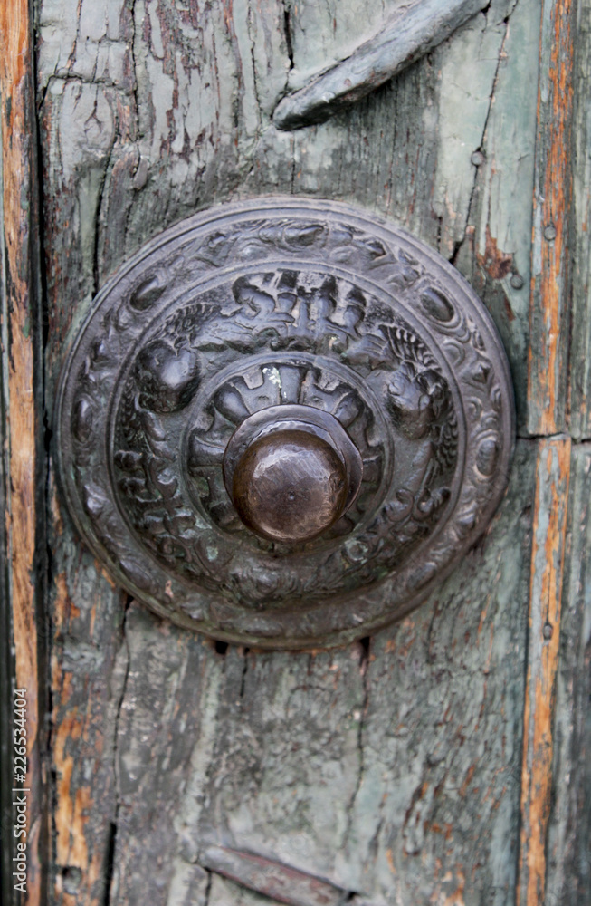 Colonial Catholic church door architecture detail Colonial Catholic church door architecture detail