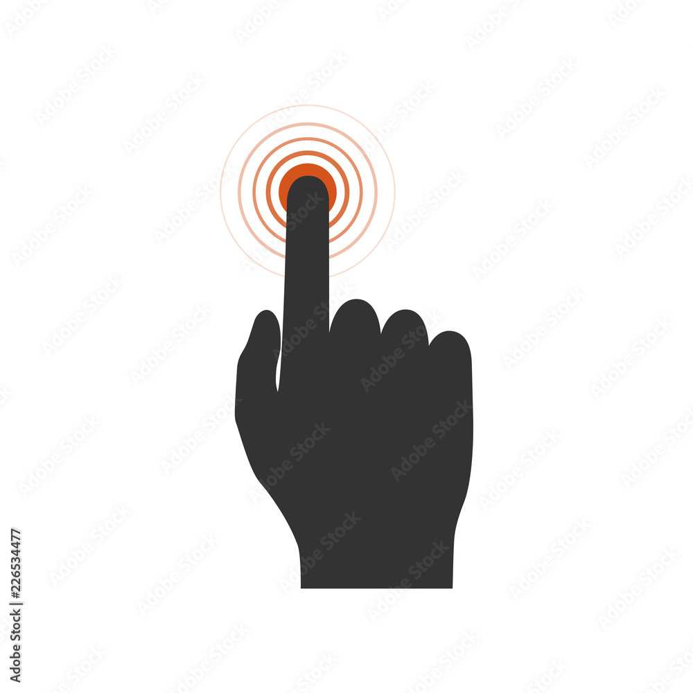 Obraz premium Touch screen icon. Vector illustration.