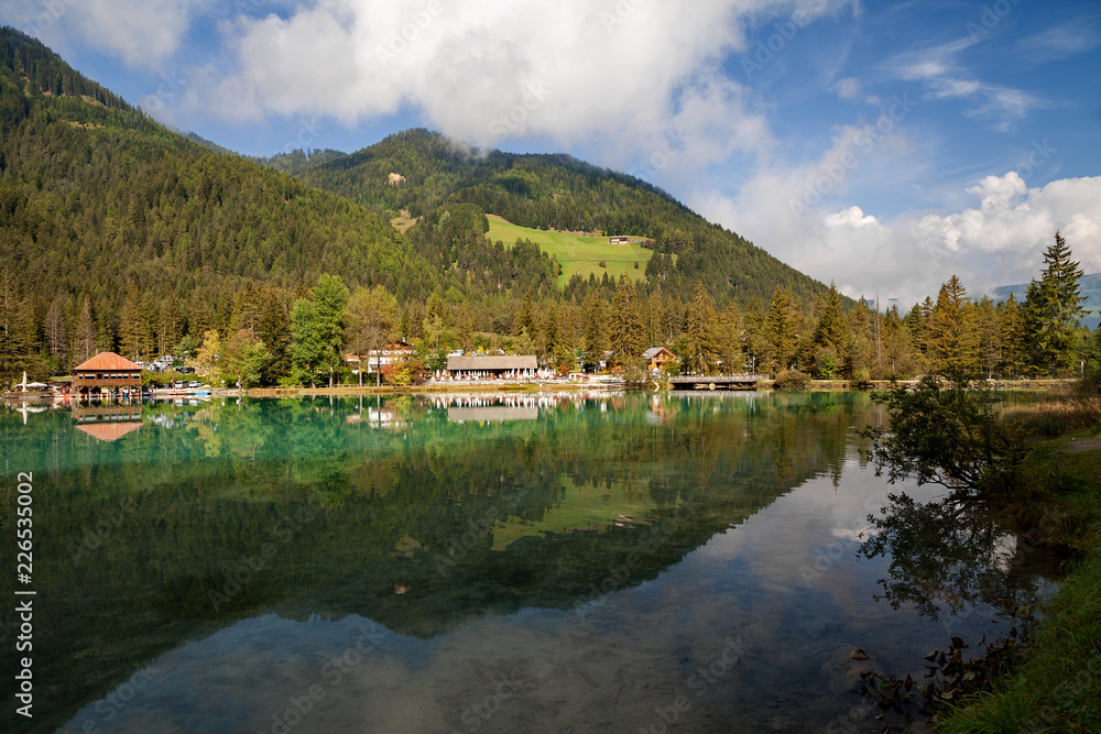 Lake Dobbiaco, Dolomites - South Tyrol, Alto Adige, Bolzano, Italy  