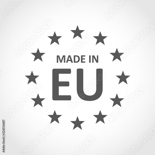 Made In Europe icon. Vector illustration.