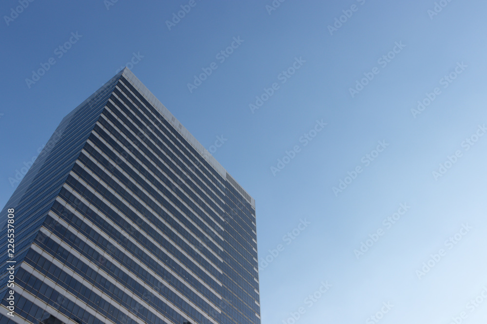 Modern residence building in a sunny day