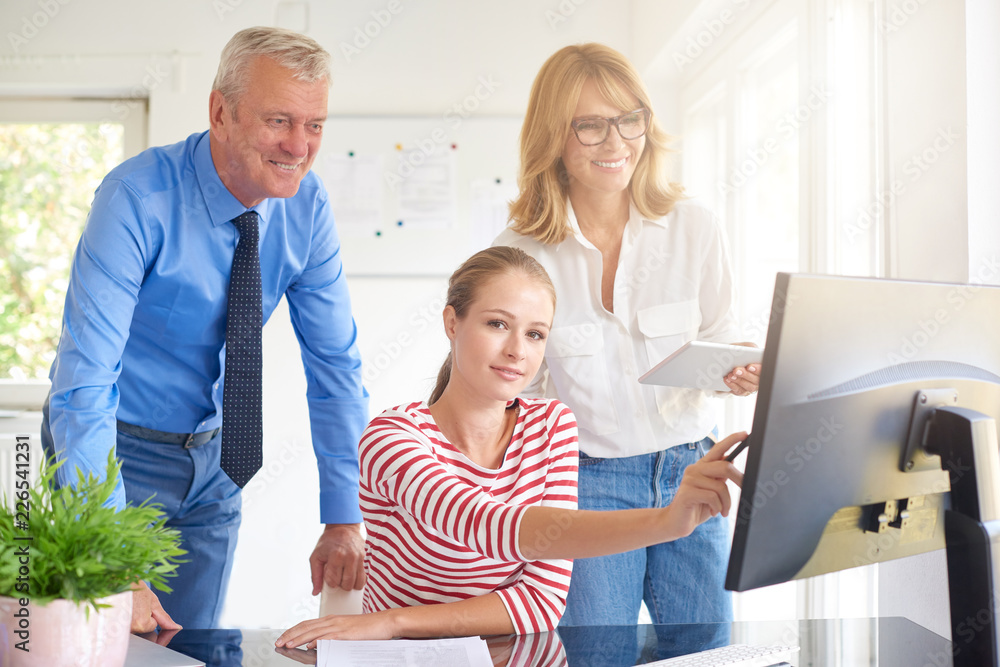 Business people working together in the office Business people working together in the office