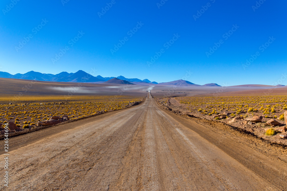 Algún lugar en el desierto de San Pedro de Atacama en el norte de Chile