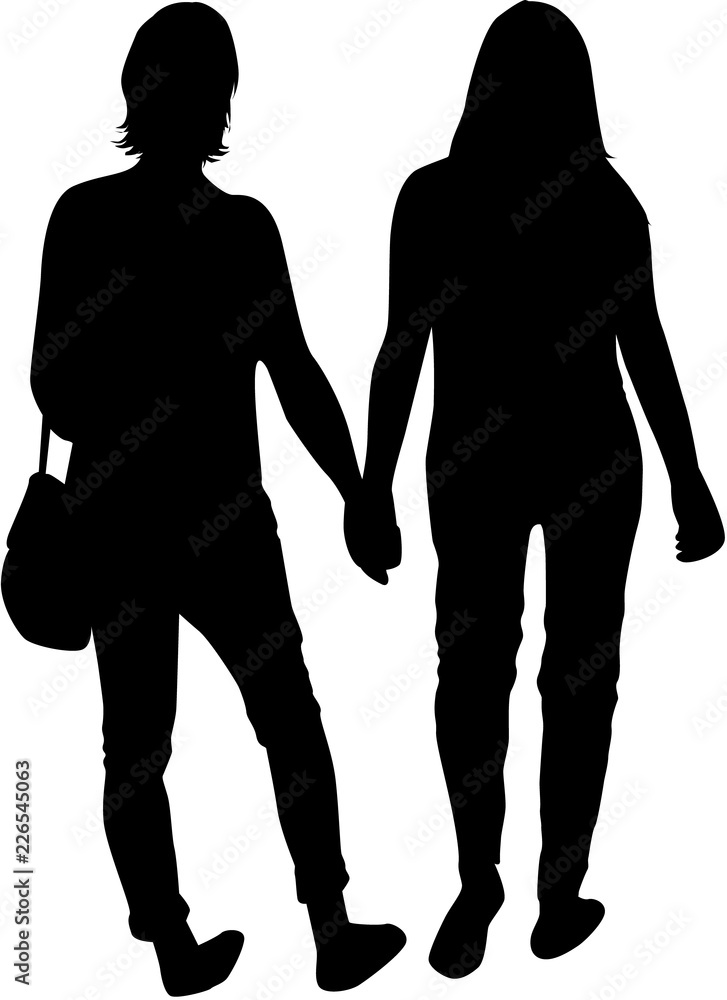 Silhouette of a woman. Silhouette of a woman.