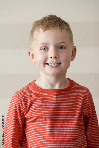 Portrait of a Smiling Little Boy