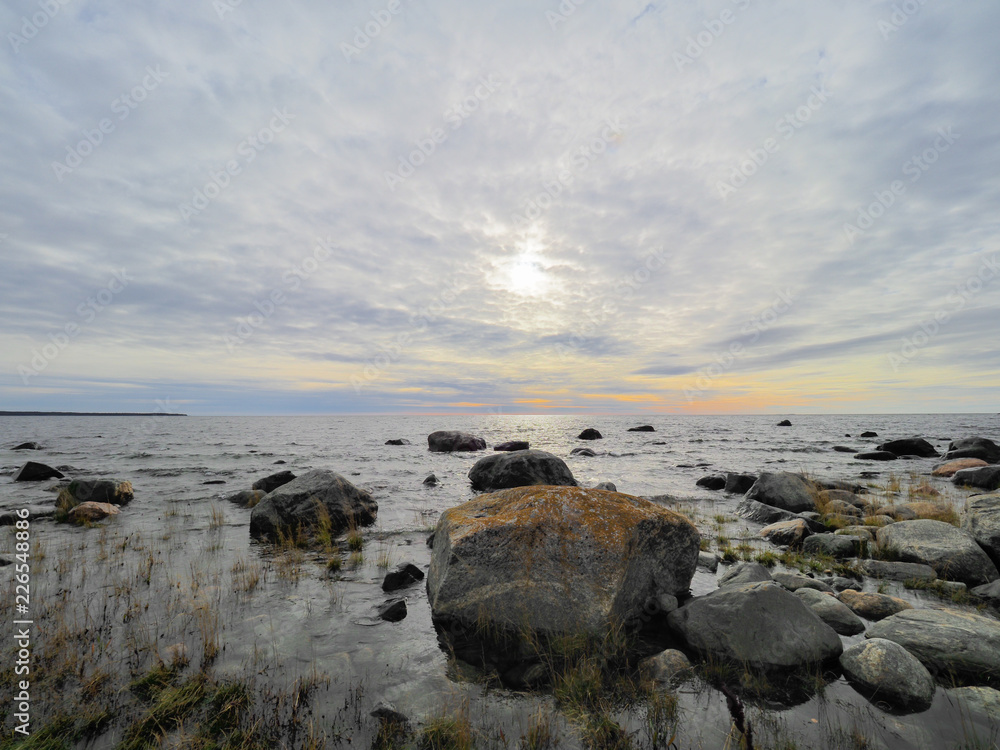 Morning sky over Gulf of Bothnia
