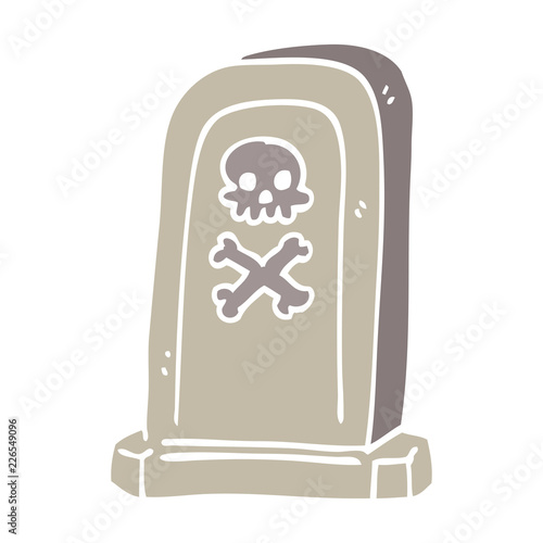 cartoon doodle spooky victorian grave