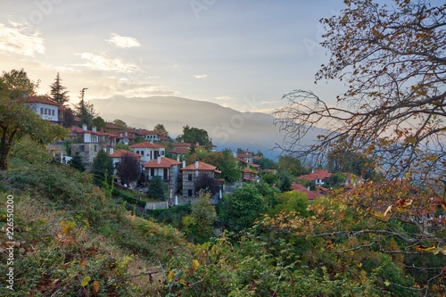 Palaios Panteleimonas traditional village on the foothills of Olympus mountain