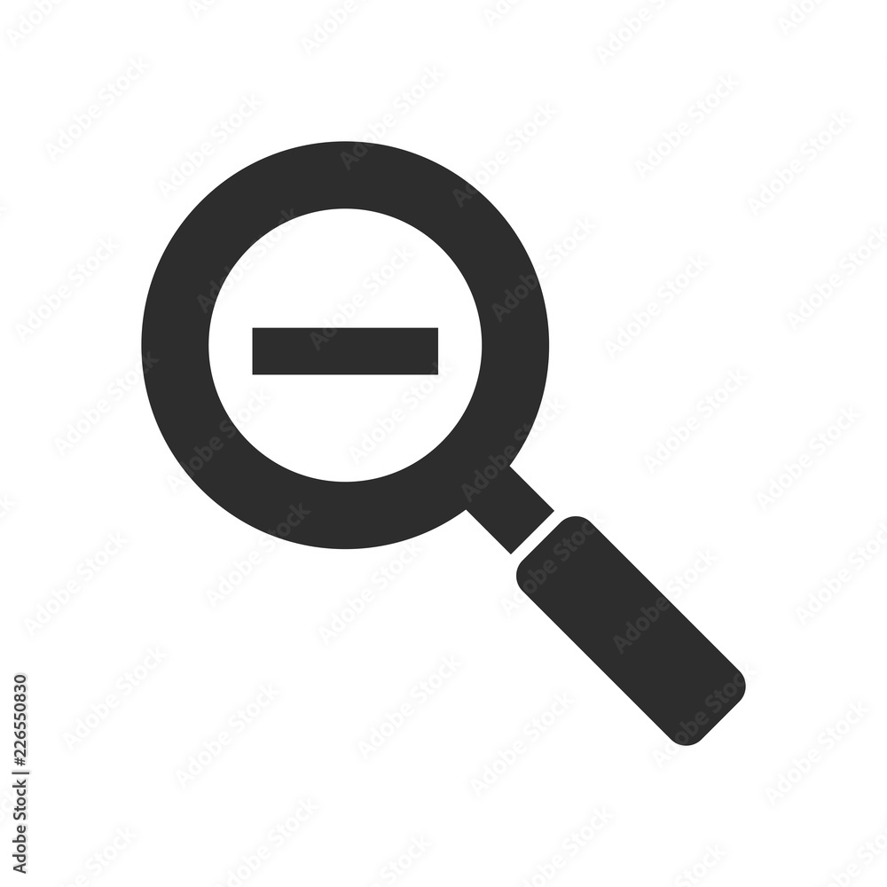 magnifying icon, zoom out vector, glass vector magnifying icon, zoom out vector, glass vector