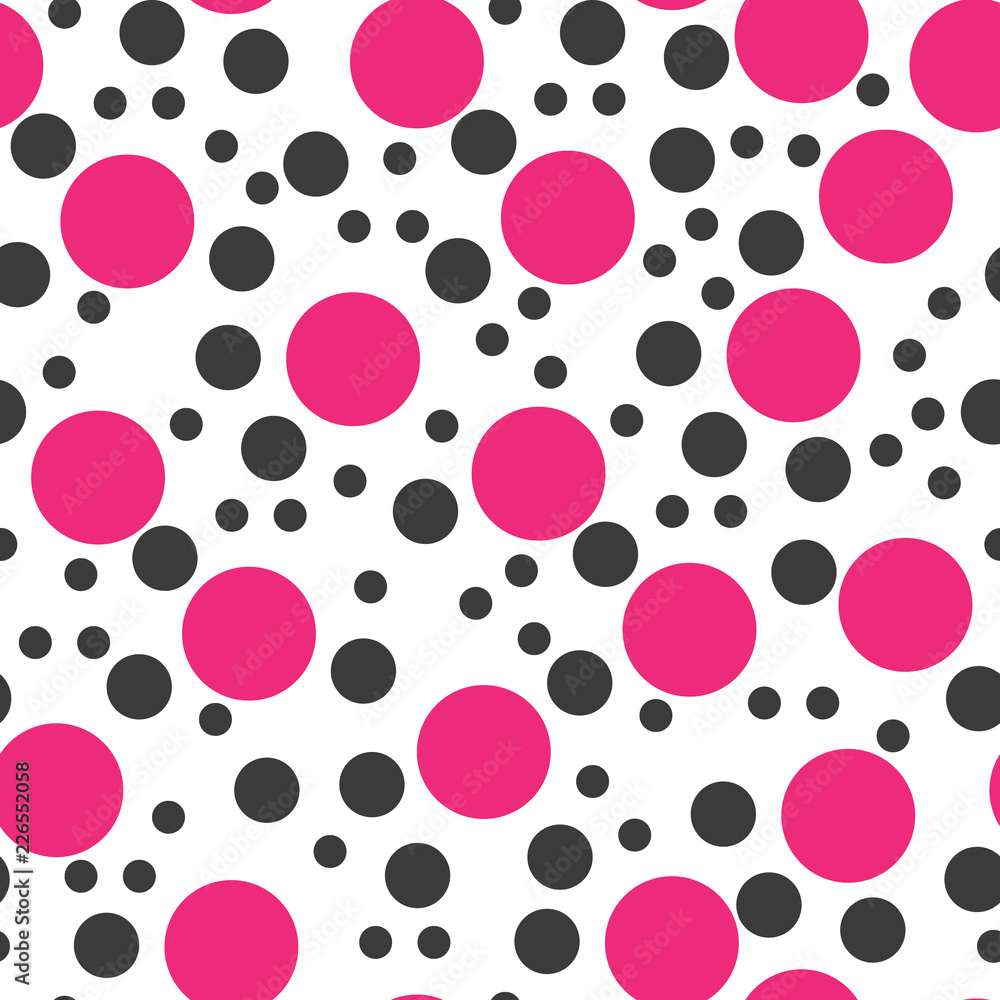 Geometric circle dot seamless pattern. Modern stylish texture for carpet, wrapping paper, fabric, background
