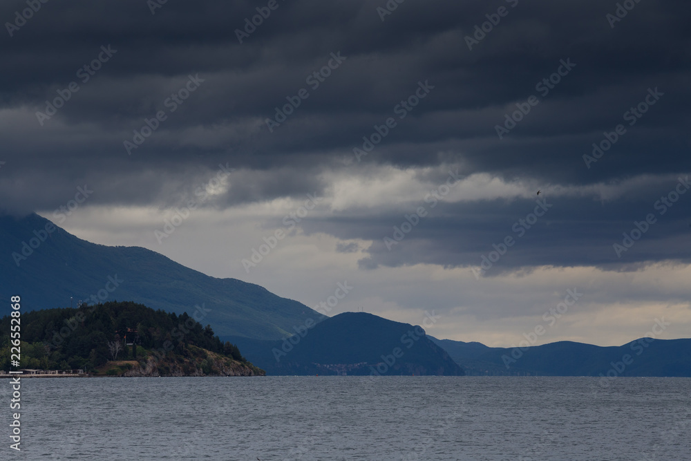 Storm over Ochrid lake