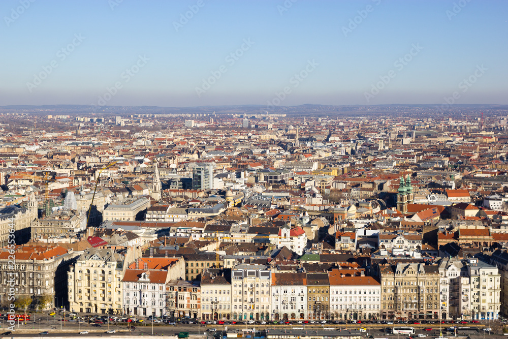 Fototapeta premium Prague roofs of buildings top view