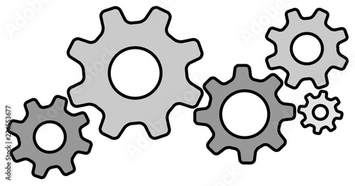 engrenages gris picto vecteurs8