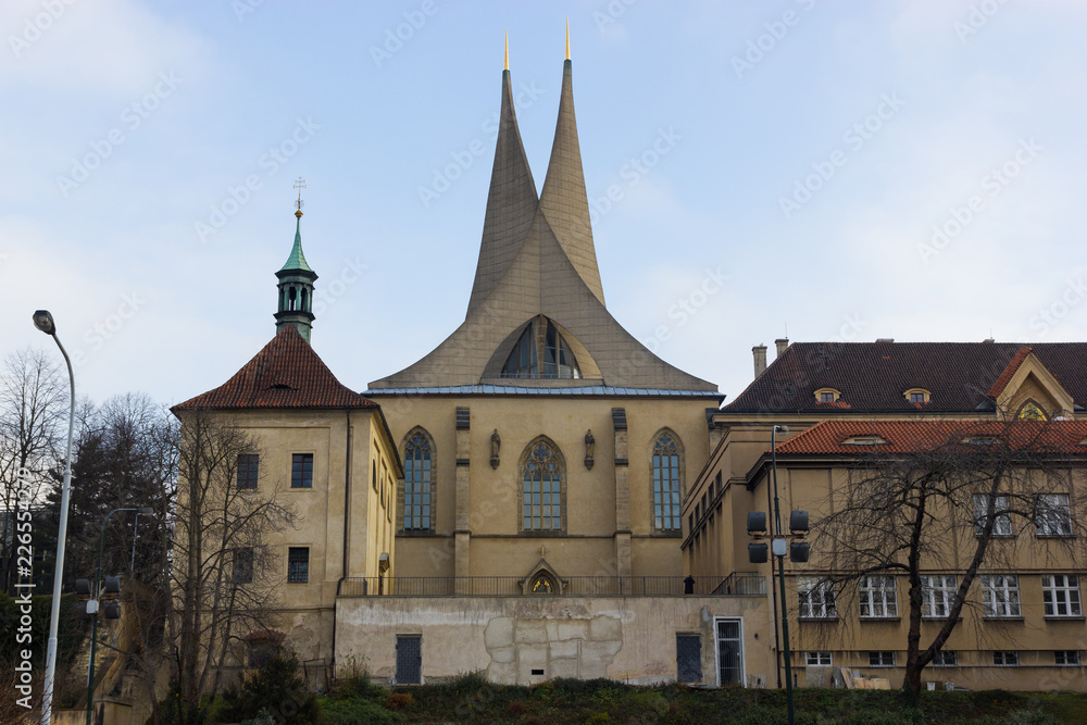 Emmaus monastery gothic building in Prague city