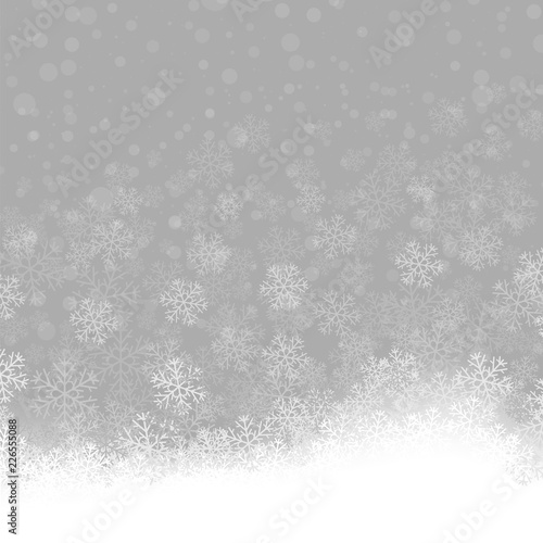Snowflakes Pattern. Winter Christmas Decorative Texture