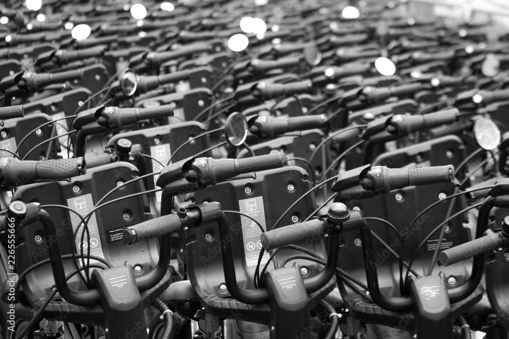 Fototapeta premium Bicycle parking lot